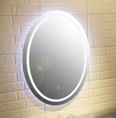 Tükör, Diplon LED-es, 60x80 cm, ovális J1572