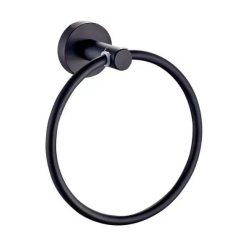 Törölközőtartó, Diplon karika fekete SE02991