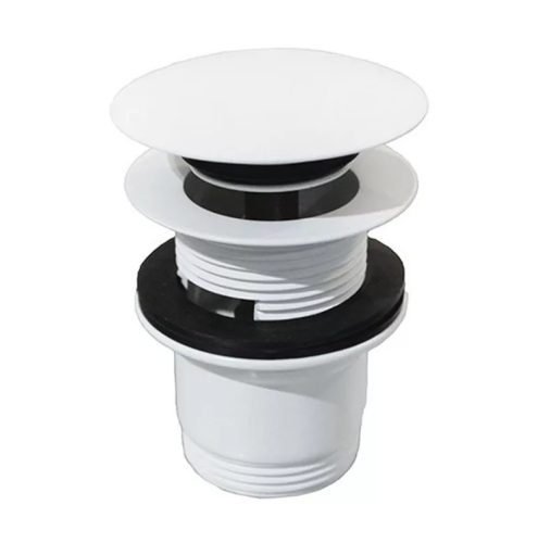 Leeresztő szelep, Diplon WB65B03W mosdóhoz, fehér, nyomógombos