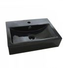 Mosdó, Diplon kerámia, fekete, 54x40,5x13 cm WB7220BL