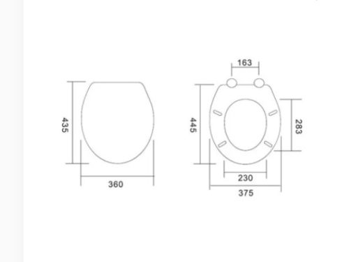 WC ülőke, Diplon fehér,. MOF króm zsanérral WSM5518