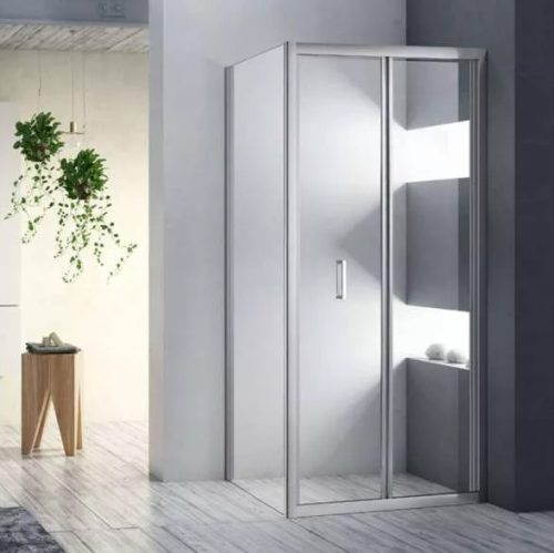 Zuhanykabin, Diplon Harmónika ajtós, szögletes zuhanykabin 80x80 cm BR5761CA-80