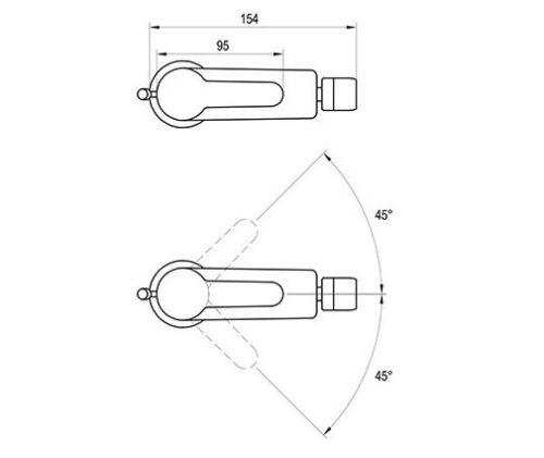 Bidé csaptelep, Ravak PU 055.00, Puri bidé csaptelep leeresztővel X070144