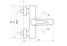 Kádtöltő csaptelep, Ravak Puri PU 022.21/150 Kád csaptelep, 150 mm, fekete X070192