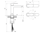 Mosdó csaptelep, Ravak Eleganta EL 012.00CR Álló mosdó csaptelep 170 mm, leeresztő nélkül, Chrome
