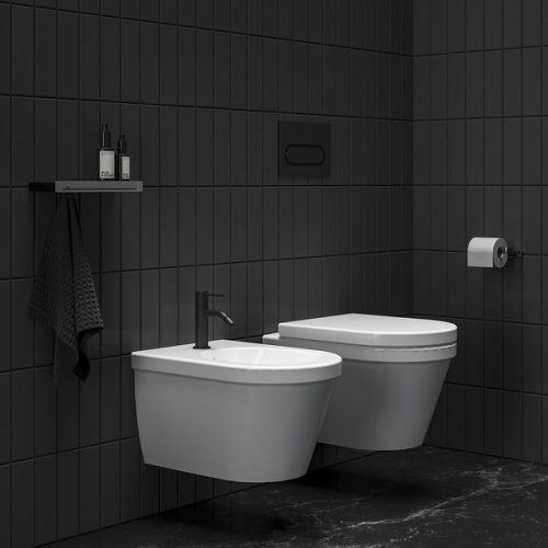 Bidé csaptelep, Ravak Espirit ES 056.20BLM Álló bidé csaptelep 180 mm, leeresztő nélkül X070281