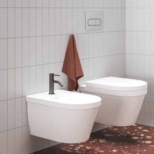 Bidé csaptelep, Ravak Espirit ES 056.20GB Álló bidé csaptelep 180 mm, leeresztő nélkül X070318