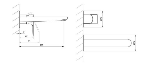Falba süllyesztett csaptelep, Ravak Eleganta EL 019.20GB.O1.RB07B Falba süllyesztett mosdó csapte