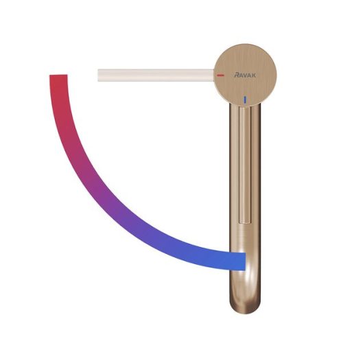 Mosdó csaptelep, Ravak Espirit ES 015.61RGB Álló mosdó csaptelep BeCool 340 mm, leeresztő nélkül