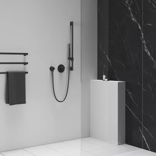 Zuhany gégecső, Ravak 913.22BLM Zuhany gégecső 150 cm, SatinFlex Black Matt X07P671