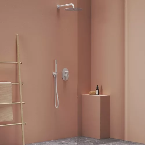 Zuhany gégecső, Ravak 913.12WV Zuhany gégecső 150 cm, műanyag, White Velvet X07P683