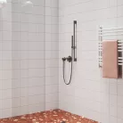 Fali zuhany csatlakozó, Ravak 701.21GB Fali zuhany csatlakozó, Graphite Brushed X07P697