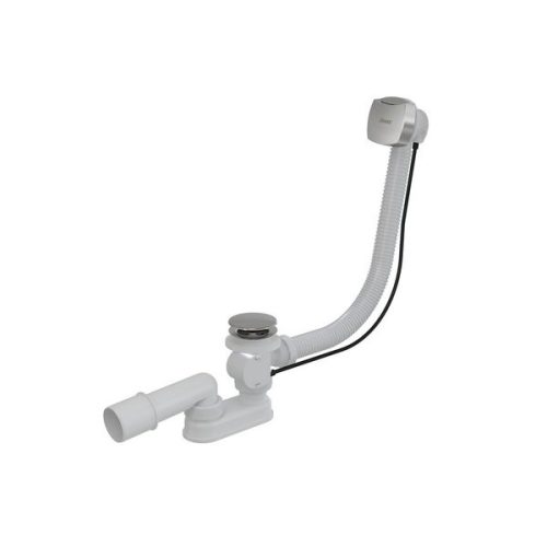 Le-és túlfolyó, Ravak Kád le/túlfolyószett 800 bovdenes, szögletes és krómozott fedél X01506