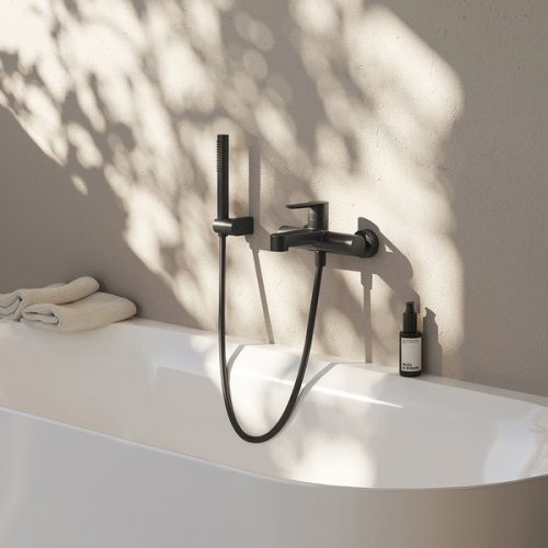 Kézizuhany, Ravak 957.20BL Zuhanyrózsa standard, fekete X07P573