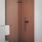 Kézizuhany, Ravak 980.20GB Esőztető zuhanyfej köralakú, 250 mm, Graphite Brushed X07P699