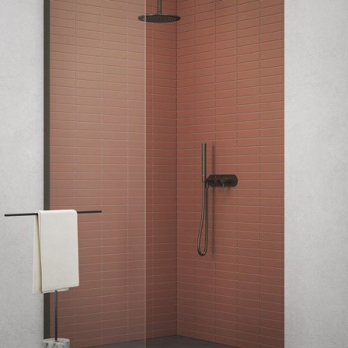 Kézizuhany, Ravak 980.20GB Esőztető zuhanyfej köralakú, 250 mm, Graphite Brushed X07P699