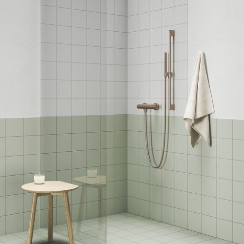 Falirúd, Ravak 974.60RGB Állítható zuhanytartó rúd 70 cm, Rose Gold Brushed X07P715