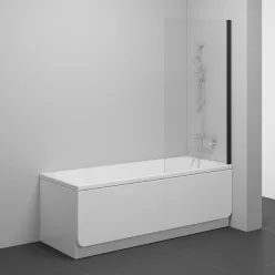   Kádparaván, Ravak NVS1-80 fekete+Transparent 7O840300Z1 kádparaván