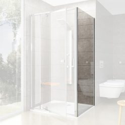   Fix fal, Ravak Pivot PPS-100 (krómhatású+transparent) 90GA0C00Z1 fix oldalfal