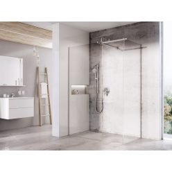   Walk-in, Ravak Walk In Double 1xWall-80 v.200 krómhatású+Transparent, 1xWall-100 v.200 krómhatású