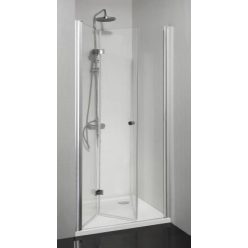   Zuhanyajtó, Sanotechnik  EN1390 SIMPLYFLEX zuhanyfülke csuklóajtó, 90 cm, króm