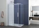Zuhanyajtó, Sanotechnik N170U ELEGANCE tolóajtó épített zuhanyfülkéhez, króm 170 cm