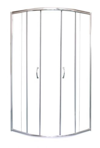 Zuhanykabin, Sanotechnik TP4080C Íves sarokkabin két tolóajtóval, króm, 80 cm