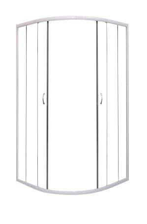 Zuhanykabin, Sanotechnik TP4080C Íves sarokkabin két tolóajtóval, króm, 80 cm