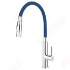 Mosogató csaptelep, Ferro Zumba Slim 2F álló mosogató kék BZA43L