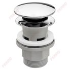 Lefolyó, Ferro Click-clack lefolyószelep G5/4 túlfolyós S287PP-B Króm