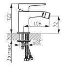 Bidé csaptelep, Ferro ADORE bidé csaptelep BDR6BLC