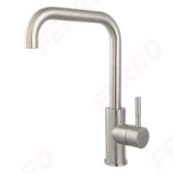   Mosogató csaptelep, Ferro Camiro Inox BCQ4 konyhai csaptelep, inox acél