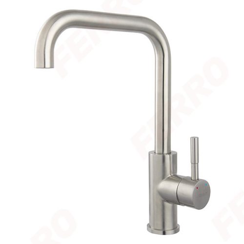 Mosogató csaptelep, Ferro Camiro Inox BCQ4 konyhai csaptelep, inox acél
