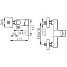 Zuhany csaptelep, Ferro FIESTA BFI7G zuhany csaptelep, gold