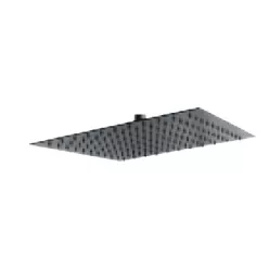   Trópusi zuhany, Ferro Fém fejzuhany DSN08BL, slim, 30x30 cm, fekete