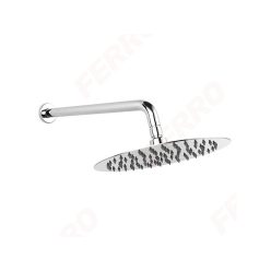   Trópusi zuhany, Ferro Fém fejzuhany zuhanykarral NPT13, 250 mm, slim, króm