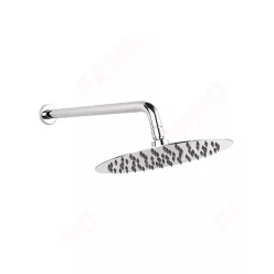   Trópusi zuhany, Ferro Fém fejzuhany zuhanykarral NPT13, 250 mm, slim, króm
