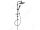Zuhanyszett, Ferro SQUERTO LUX BLACK zuhanyrendszer NP24-BL