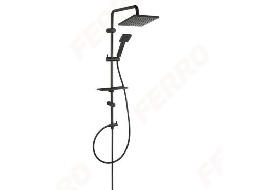 Zuhanyszett, Ferro SQUERTO LUX BLACK zuhanyrendszer NP24-BL