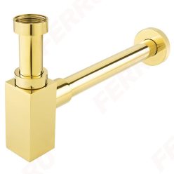   Mosdó szifon, Ferro QUADRO S280G szögletes búraszifon G5/4”x32 mm, gold