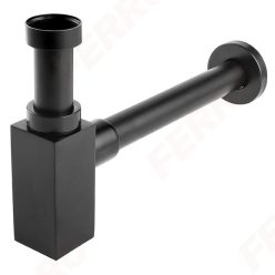   Mosdó szifon, Ferro QUADRO S280-BL szögletes búraszifon G5/4”x32 mm