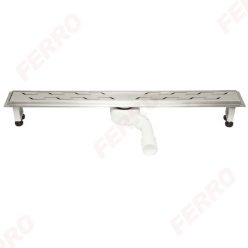   Padlóösszefolyó, Ferro Rozsdamentes acél zuhanyfolyóka OL70 polírozott ráccsal 70 cm