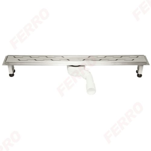 Padlóösszefolyó, Ferro Rozsdamentes acél zuhanyfolyóka OL70 polírozott ráccsal 70 cm