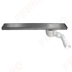   Padlóösszefolyó, Ferro EASY NEW rozsdam. acél zuhanyfolyóka OLE1-60 polírozott ráccsal 60 cm