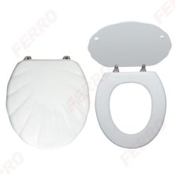   WC tető, Ferro kagylómintás fehér wc ülőke, MDF WC/MUSLELYRA