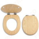 WC tető, Ferro soft close kőris wc ülőke, fahatású MDF WC/SOFTJASAN