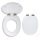 WC tető, Ferro soft close fehér wc ülőke easy click, MDF WC/SOFTMDF