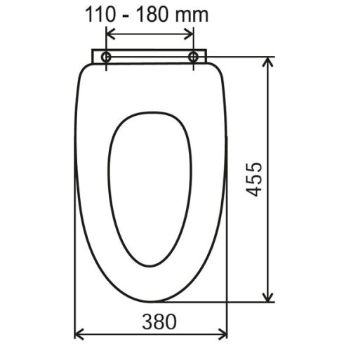 WC tető, Ferro soft close fehér wc ülőke easy click, MDF WC/SOFTMDF