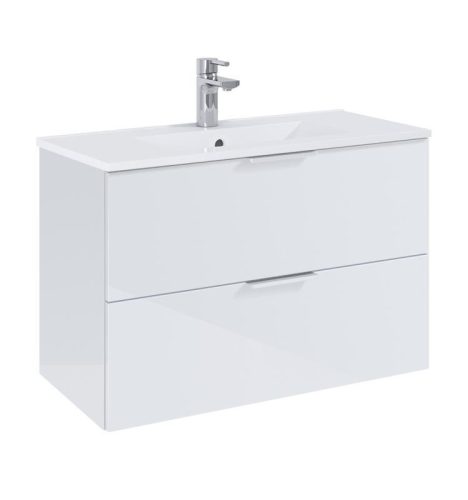 Alsó szekrény, AREZZO design ETNA SZETT 80 fényes fehér (2 doboz)