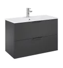 Alsó szekrény, AREZZO design ETNA SZETT 80 matt antracit (2 doboz)